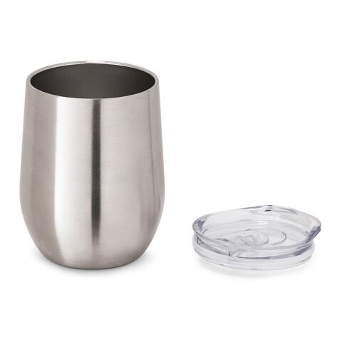 RONDE. Reisebecher aus Edelstahl 400 ml Satinsilber | ohne Werbeanbringung | Nicht verfügbar | Nicht verfügbar | Nicht verfügbar