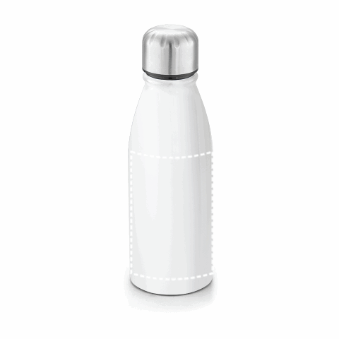 BILLY. Aluminiumflasche sublimations mit Edelstahlverschluss 500 ml weiss | ohne Werbeanbringung | Nicht verfügbar | Nicht verfügbar | Nicht verfügbar