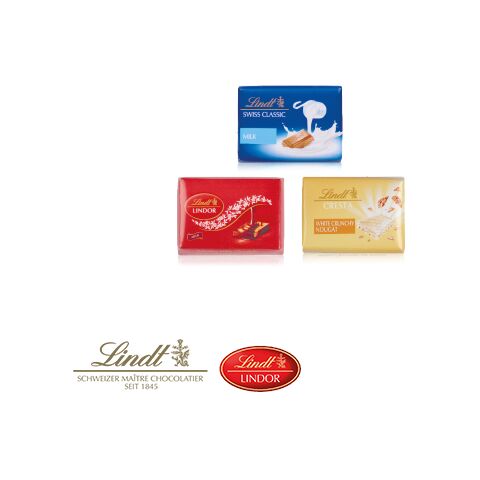 Tisch-Adventskalender &quot;Lindt Exklusiv&quot; bunt | ohne Werbeanbringung
