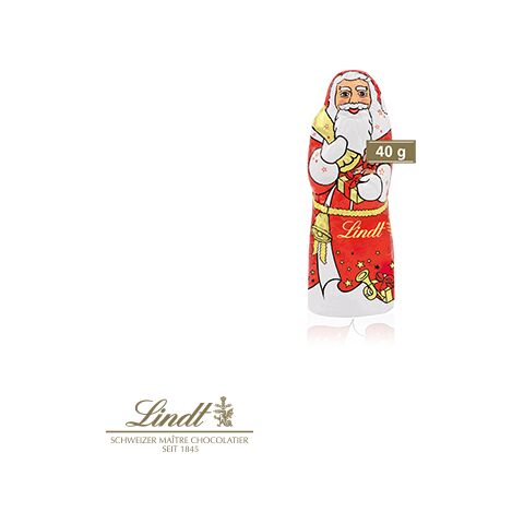 Weihnachtsmann Von Lindt, 40 G bunt | ohne Werbeanbringung