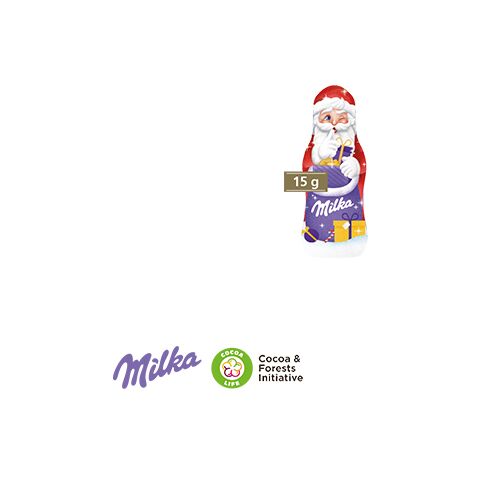 Milka Weihnachtsmann, 15 G bunt | ohne Werbeanbringung