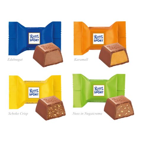 Präsent "Feine Bescherung" mit Ritter SPORT Schokowürfel bunt | ohne Werbeanbringung