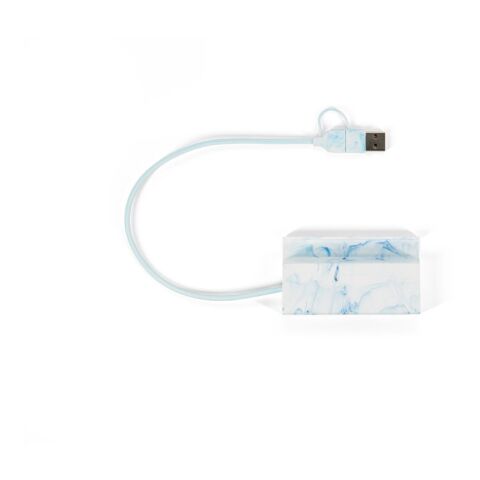 BERNERS HUB. Hub aus recyceltem ABS mit den Haupt-Ein- und Ausgängen Weiss | ohne Werbeanbringung | Nicht verfügbar | Nicht verfügbar | Nicht verfügbar