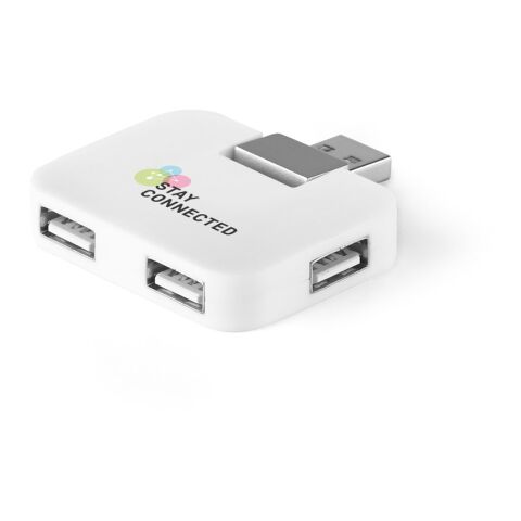 JANNES. HUB mit 4 USB-A-Anschlüssen aus ABS Schwarz | ohne Werbeanbringung | Nicht verfügbar | Nicht verfügbar | Nicht verfügbar