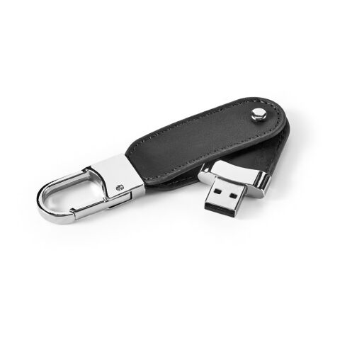 BRAGG 8GB. USB-Speicher mit 8GB und Karabinerclip aus PU schwarz | 8 GB | ohne Werbeanbringung | Nicht verfügbar | Nicht verfügbar | Nicht verfügbar