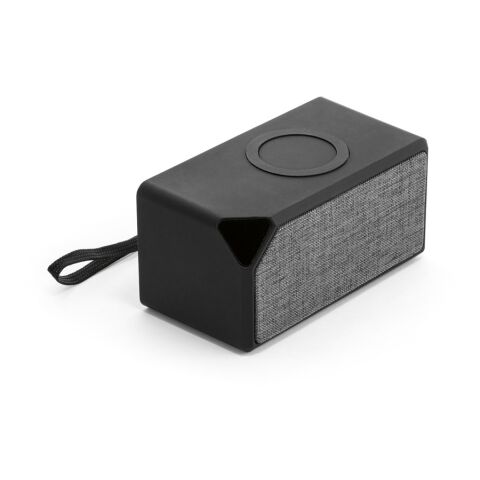GRUBBS. Tragbarer ABS-Lautsprecher mit kabelloser Aufladung schwarz | ohne Werbeanbringung | Nicht verfügbar | Nicht verfügbar