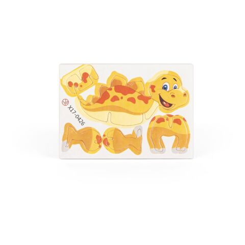 DINOSAURUS. 3D-Puzzle in Dinosaurierform aus Papier Natur | ohne Werbeanbringung | Nicht verfügbar | Nicht verfügbar | Nicht verfügbar