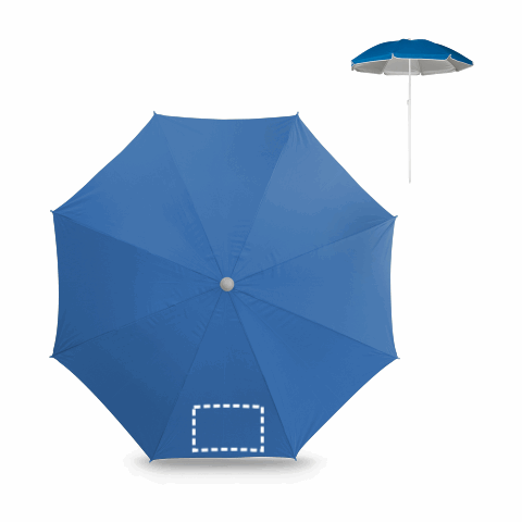 PARANA. Sonnenschirm mit Silberfutter aus 210T Blau | ohne Werbeanbringung | Nicht verfügbar | Nicht verfügbar | Nicht verfügbar