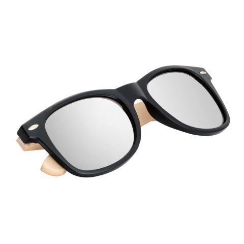 VARADERO. Sonnenbrille aus PP und Bambus Schwarz | ohne Werbeanbringung