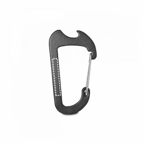 CLOSE. Karabiner aus Aluminium mi Kapselöffner schwarz | ohne Werbeanbringung | Nicht verfügbar | Nicht verfügbar | Nicht verfügbar