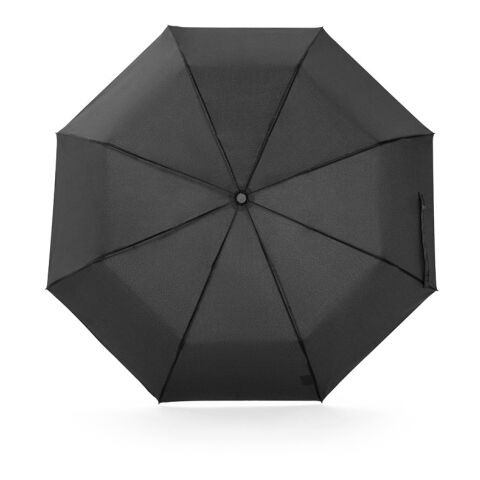 AIDEN. Regenschirm 21", aus recyceltem Polyester (100% rPET) Pongee 190T, in 3 Teile faltbar schwarz | ohne Werbeanbringung | Nicht verfügbar | Nicht verfügbar | Nicht verfügbar