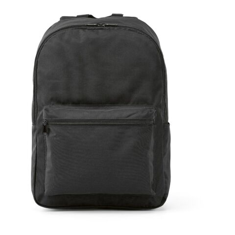 London Rucksack 12L aus rPET. Geeignet für Laptops bis 15,6". Schwarz