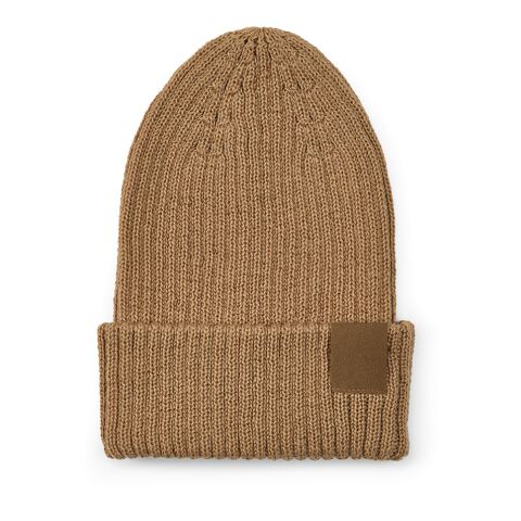 Cobain Mütze aus rPET und Wolle. Mit personalisierbarem Aufnäher Kamel | ohne Werbeanbringung | Nicht verfügbar | Nicht verfügbar | Nicht verfügbar