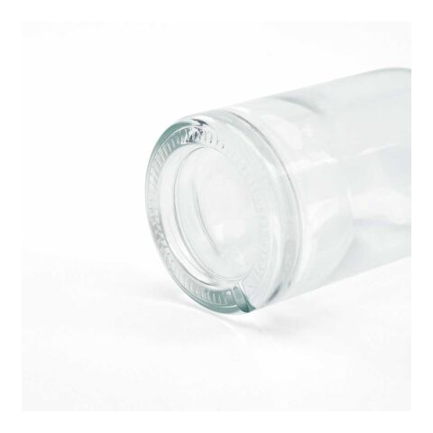 Piave Glasflasche 800ml. Mit Holzdeckel Durchsichtig