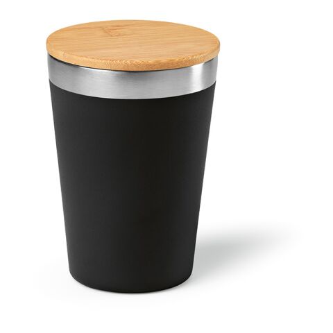 Don Reisebecher recy. Edelstahl 400 ml Schwarz | ohne Werbeanbringung