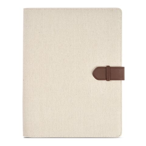 Eliot A4-Mappe aus recyc.Baumwolle. Notizblock mit 64-seitigem FSC Natur | ohne Werbeanbringung | Nicht verfügbar | Nicht verfügbar | Nicht verfügbar