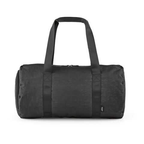 Barcelona Sporttasche 30L aus recy. Nylon. Mit separatem Schuhfach. Schwarz