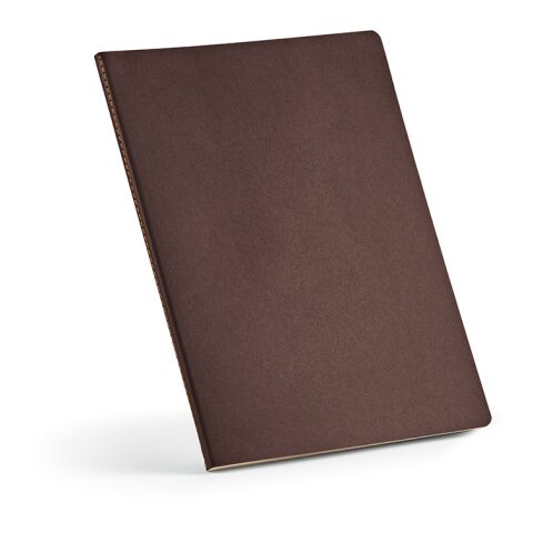 Bronte A4 Notizbuch recy. Papier 70 gsm Braun | ohne Werbeanbringung