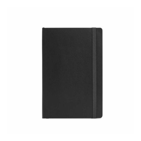 Flaubert A5 Notizbuch aus recy. PU, Softcover, 160 Seiten.FSC®-zertifiziert Schwarz
