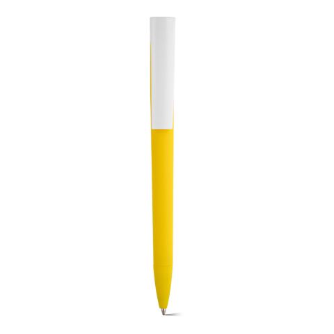 Balzac Kugelschreiber recy. ABS, blau, Dokumental®-Tinte 0,5km Gelb