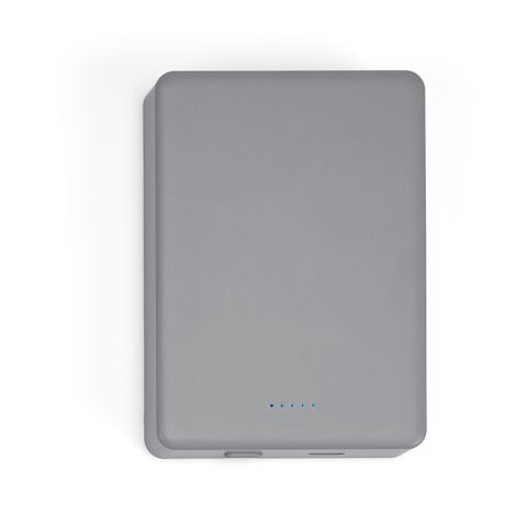 Hooke Powerbank aus rABS mit 10.000 mAh. Magnetisches Laden Silber | ohne Werbeanbringung | Nicht verfügbar | Nicht verfügbar | Nicht verfügbar