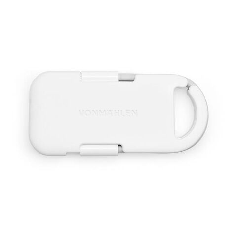 Evergreen Go 2-in-1 Schlüsselanhänger mit Powerbank. rTPE. LED-Anzeige Weiß