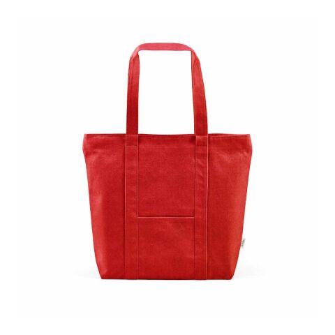 Illimani Einkaufstasche aus recy. Baumwolle, 360g/m², 65cm Henkel Rot