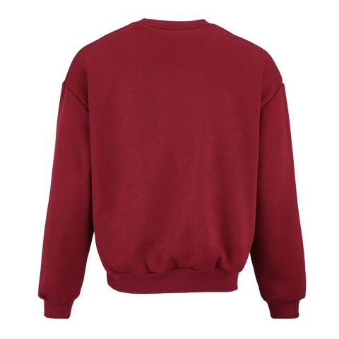 Whitehaven Oversized Sweatshirt. Bio-Baumwolle, recy. Baumwolle und rPET Burgund | ohne Werbeanbringung | Nicht verfügbar | Nicht verfügbar | Nicht verfügbar
