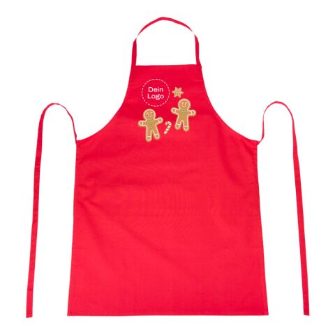 *Christmas* Baumwollschürze Rot | Lebkuchenmann | 4C DTF Transfer