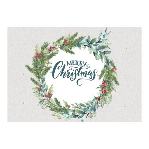 Schoko-Naps-Schuber-Adventskalender - personalisierbares STANDARDMOTIV Digitaldruck | Weihnachtskranz | Weihnachtsdeko