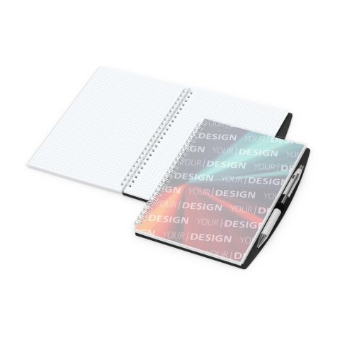 Notizbuch Spiralbindung Pen-Book Stiftschlaufe Titel individuell bedruckt DIN A5 | ohne Werbeanbringung | Punktraster