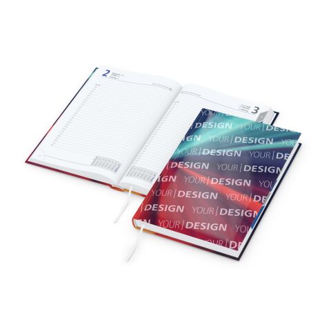 Tageskalender Manager Monatsregister Mo.–So. je 1 Seite Papier-Hardcover DIN A5 | ohne Werbeanbringung | glänzend