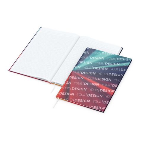 Notizbuch Memo-Book Umfang klein Hardcover individuell bedruckt DIN A4 | ohne Werbeanbringung | glänzend | Winkelkaro