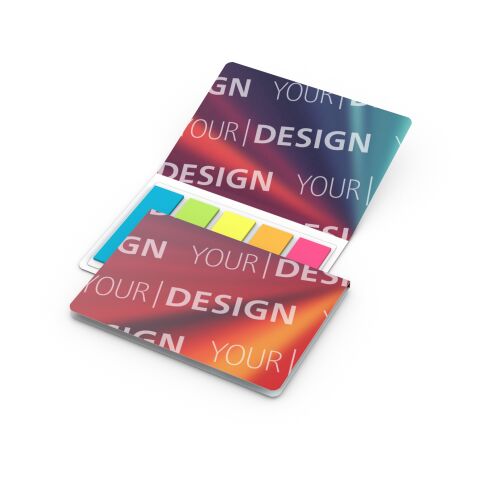Haftmarker-Set Memo-Card Karton-Umschlag 77 × 54 mm | 4C-Quality | ohne Werbeanbringung | Rechteck/Papier | matt