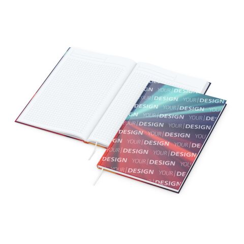 Notizbuch Note-Book Ecken spitz Hardcover individuell bedruckt DIN A4 | ohne Werbeanbringung | matt | Winkelkaro