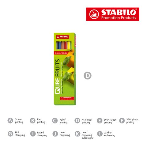 STABILO GREENcolors Farbstift 6er-Set 4c-Digitaldruck