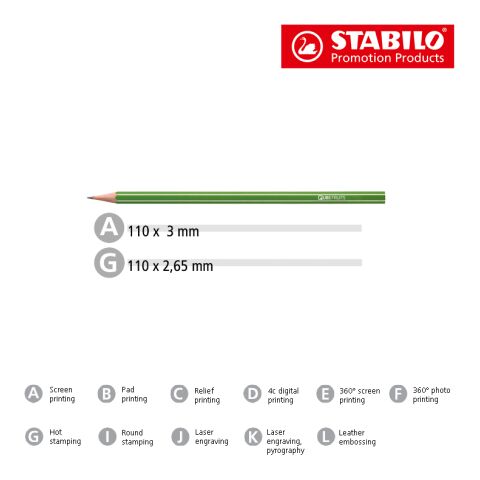 STABILO GREENgraph Grafitstift grün | ohne Werbeanbringung | Nicht verfügbar