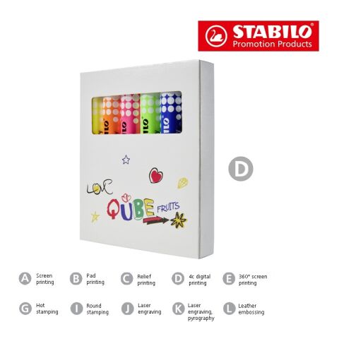 STABILO MARKdry Whiteboard-Marker 6er-Set ohne Werbeanbringung
