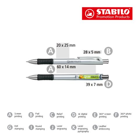 STABILO concept spotlight Kugelschreiber silber | Nicht verfügbar | Nicht verfügbar | Nicht verfügbar | Nicht verfügbar | Nicht verfügbar | ohne Werbeanbringung | ohne Werbeanbringung