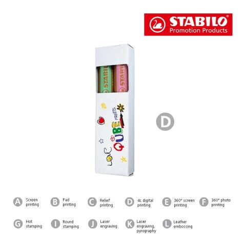 STABILO woody 3 in 1 Farbstift 2er-Set ohne Werbeanbringung