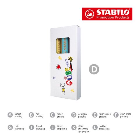 STABILO woody 3 in 1 Farbstift 3er-Set 4c-Digitaldruck