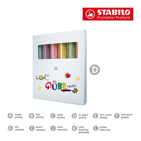 STABILO woody duo Farbstift 6er-Set ohne Werbeanbringung