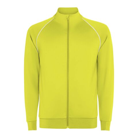 Valier Kinder Sweatshirt mit durchgehendem Reißverschluss Fluor Yellow | 12