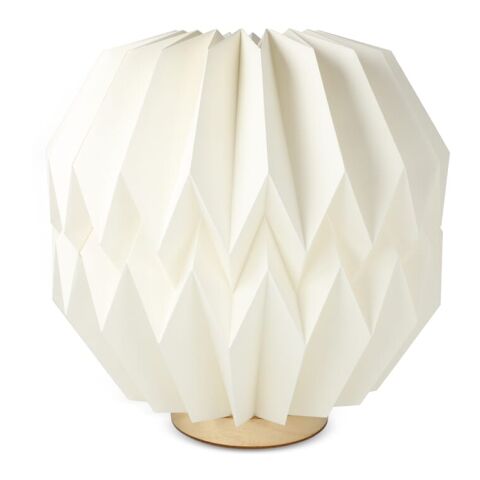 Coollux faltbare, von Origami inspirierte Papier-LED-Lampe Luna 25cm Natur | ohne Werbeanbringung | Nicht verfügbar | Nicht verfügbar