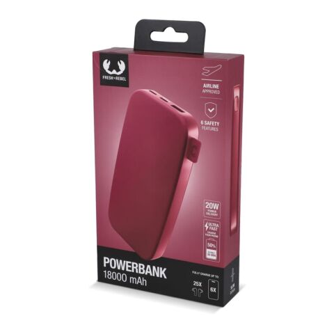 2PB18100 | Fresh 'n Rebel Powerbank 18000mAh USB-C Fast Charging 20W Rot Weiß | ohne Werbeanbringung | Nicht verfügbar | Nicht verfügbar