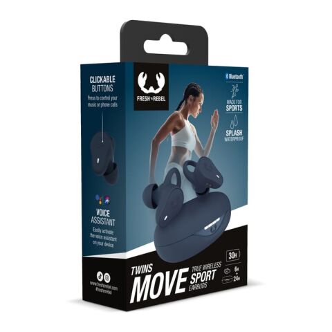 3TW1600 | Fresh 'n Rebel True Wirel. Sport-Kopfhörer Dunkelblau | ohne Werbeanbringung | Nicht verfügbar | Nicht verfügbar