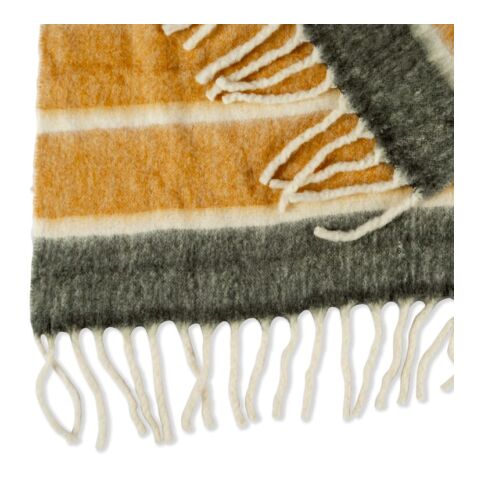 Kosta Linnewäfveri Wollplaid Streifen Beige | ohne Werbeanbringung