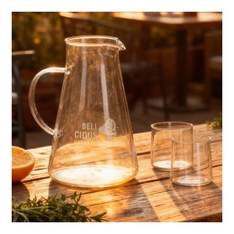 InSideOut Karaffe Elin mit 2 Gläsern Transparent | ohne Werbeanbringung | Nicht verfügbar | Nicht verfügbar