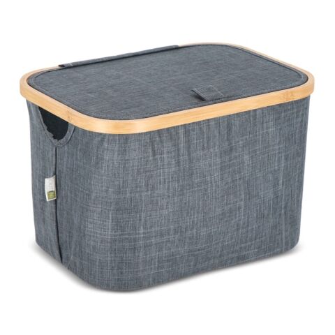 InSideOut rPET faltbarer Korb Sogne 38 x 26 x 25cm Dunkelgrau | ohne Werbeanbringung | Nicht verfügbar | Nicht verfügbar