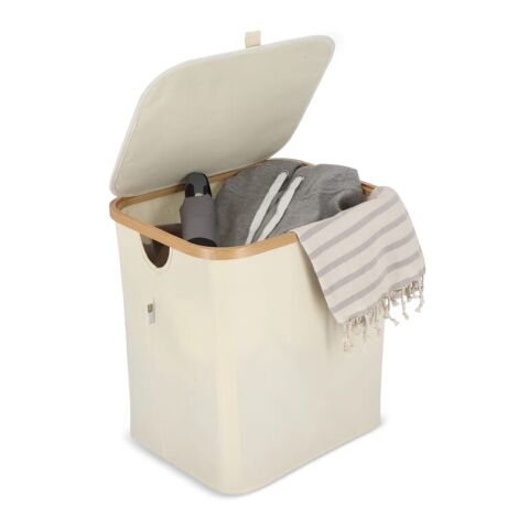 InSideOut faltbarer Korb mit Deckel Sogne 40,5 x 33 x 42cm Ecru | ohne Werbeanbringung | Nicht verfügbar | Nicht verfügbar